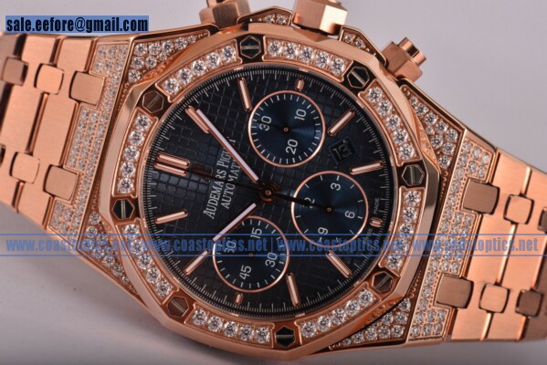 Audemars Piguet Royal Oak Chronograph Watch Rose Gold 26320OR.OO.1220OR.04D 1:1 Clone (EF) - Click Image to Close